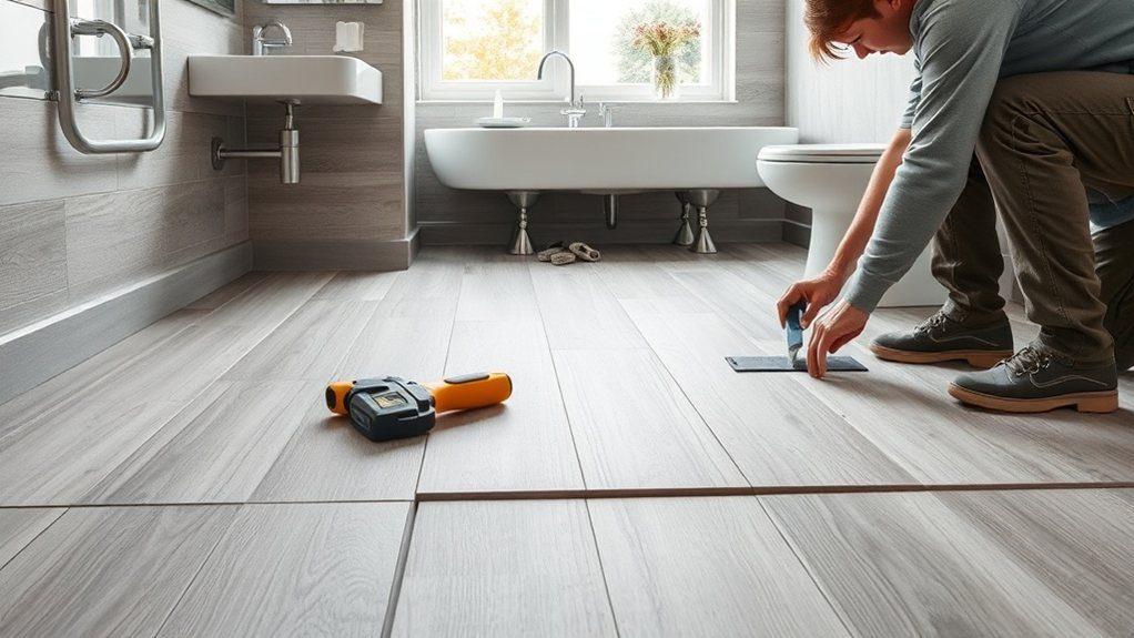 Bathroom Flooring Installation in South Kensington
